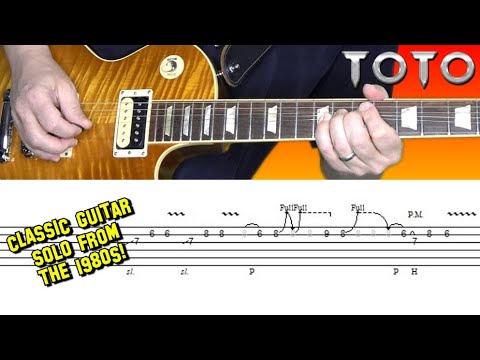 TOTO - Rosanna - guitar solo lesson with tabs! 🎸