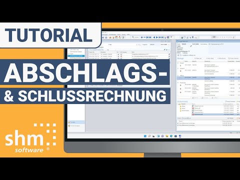 Abschlagsrechnungen & Schlussrechnungen erstellen / shm Handwerkersoftware
