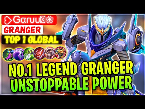 No.1 Granger Unstoppable Legend Gunner [ Top 1 Global Granger ] ❥Gαɾυυ❦❀ - Mobile Legends Gameplay