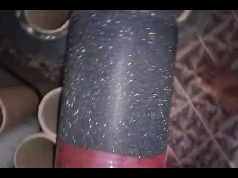 Red laminated paper roll, 70 m