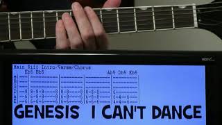 Genesis I Can't Dance Guitar Chords Lesson & Tab Tutorial