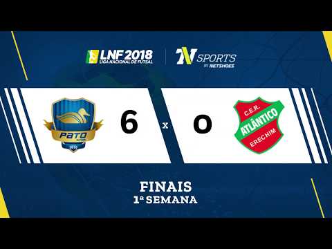 LNF2018 - Pato 6 x 0 Atlântico - Gols - Finais - Ida