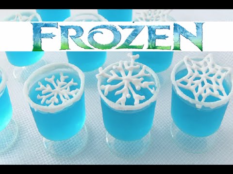 冷凍雪の結晶ゼリー そのディズニーの冷凍を調理する方法 (Frozen Snowflakes Jelly How To Cook That Disney Frozen)