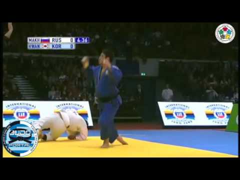 Judo Grand Prix Dusseldorf 2012 Semifinal -100kg MAKHMADOV Zafar (RUS)-HWANG Hee-Tae (KOR)