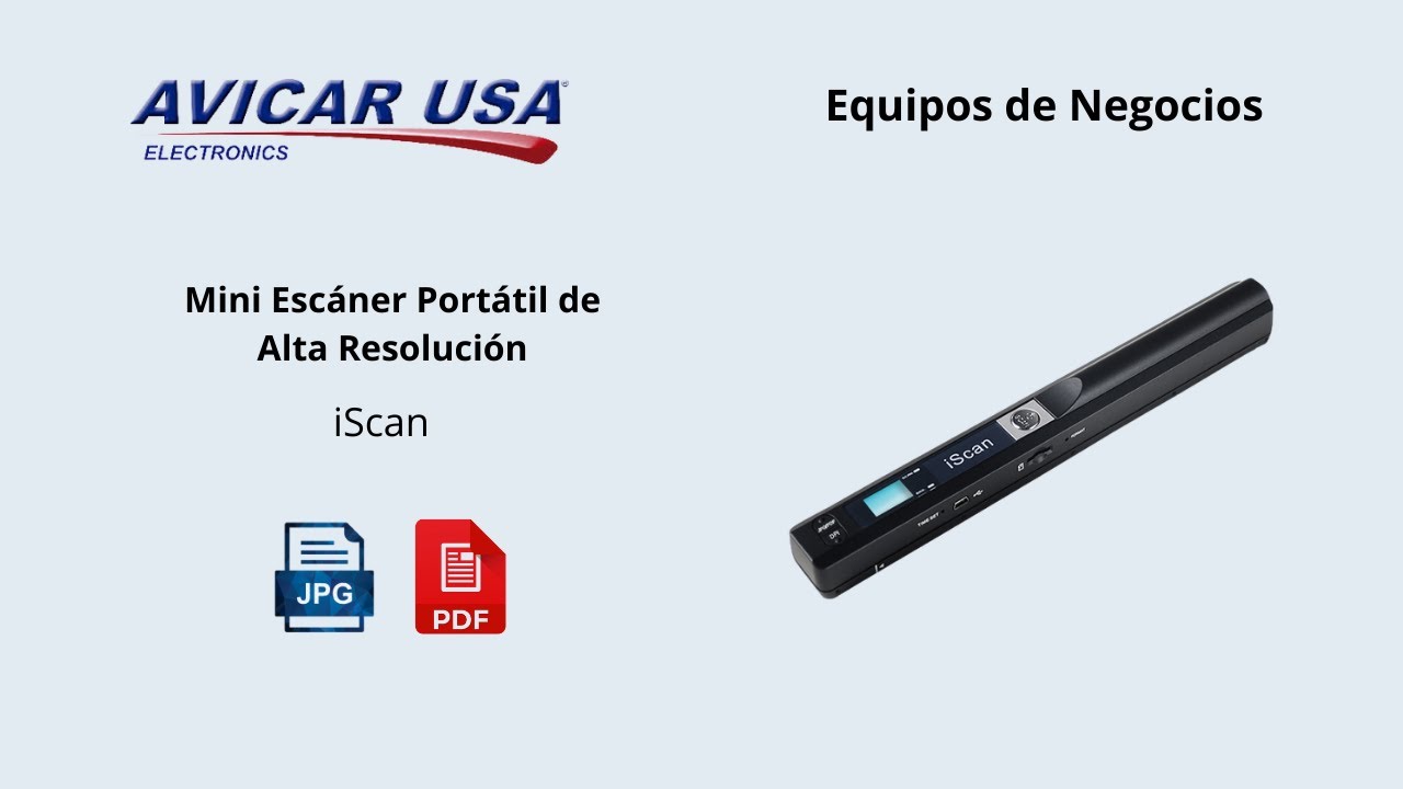 Escáner Portátil iScan - Archivos JPG & PDF