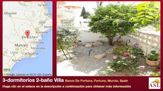 preview picture of video '3-dormitorios 2-baño Villa se Vende en Banos De Fortuna, Fortuna, Murcia, Spain'