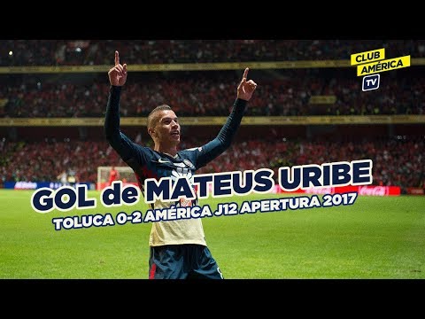 Gol de Mateus Uribe: Toluca 0-2 América | J12 Apertura 2017 | Liga MX