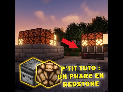 Little Minecraft Tutorial - A redstone lighthouse!  (Minecraft Java) #shorts