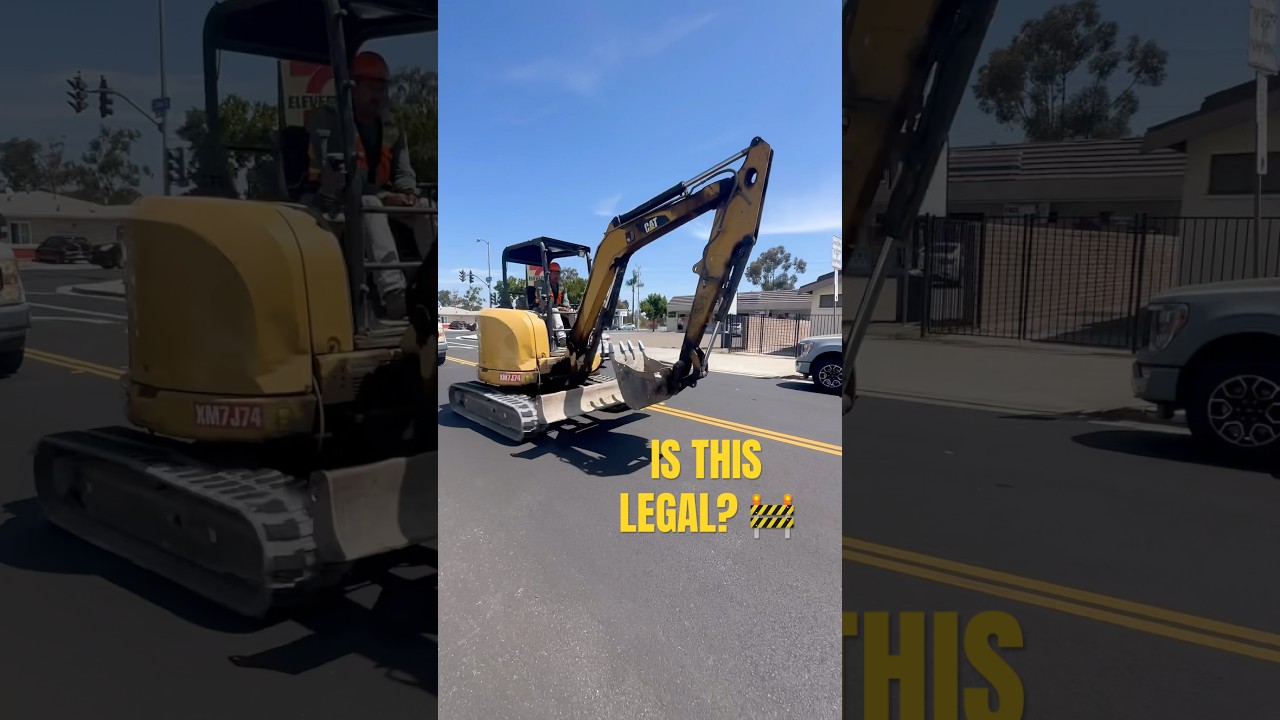 Is this legal? 🤔 #construction #machinery