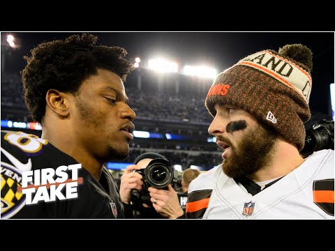 First Take解釋了為什麼拉馬爾-傑克遜與貝克-梅菲爾德在NFL季後賽中面臨如此大的壓力。 (First Take explains why Lamar Jackson & Baker Mayfield face so much pressure in the NFL playoffs)