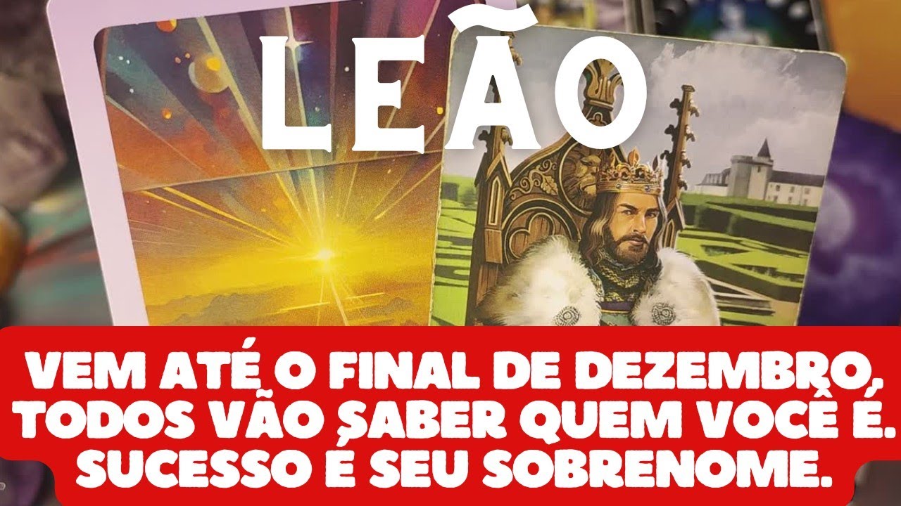 LEÃO 💎♌ VEM ATÉ O FINAL DE DEZEMBRO. TODOS VÃO SABER QUEM VOCÊ É 🌟👀🥹💎 SUCESSO É SEU SOBRENOME 🌟🌟🌟