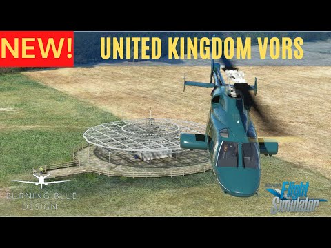 Burning Blue Design United Kingdom VORs - Cowansim 222B - review flight -Microsoft Flight Simulator