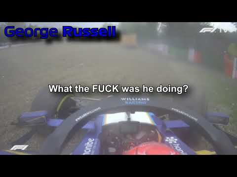 RUSSELL BOTTAS CRASH UNCENSORED RADIO - Imola 2021