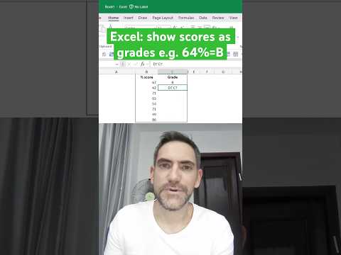 Excel Tips: Convert Scores to Grades Easily with XLOOKUP Approximate Match