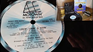 Lovin', Livin' &amp; Givin' 45rpm Disco Mix ~ Diana Ross 1978 12" Vinyl Motown SIngle ~ 1984 Sony PS-Q3a