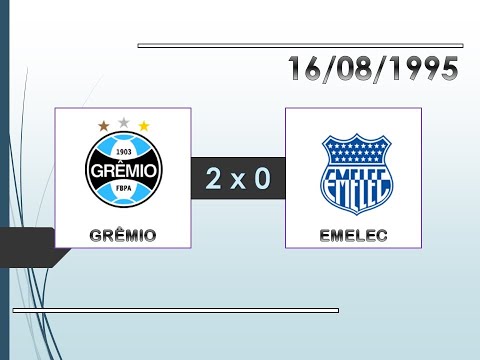 COMPACTO: Grêmio 2 x 0 Emelec - 16/08/1995 - Copa Libertadores