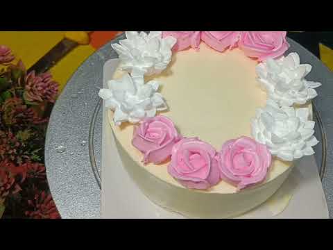 Vanilla cake design ll 1 pound vanilla cake design ll Flower 🌸🌹  cake design ll