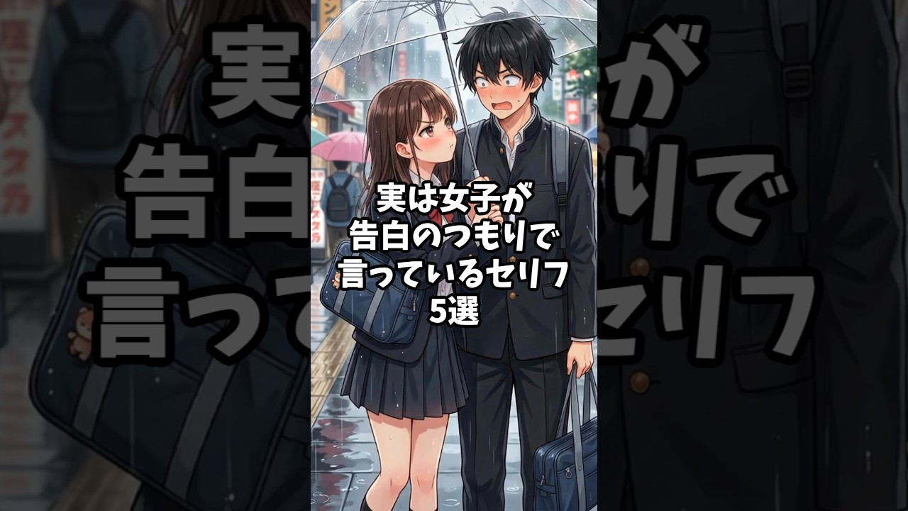 【最後は逆に告白してOK】女子が告白のつもりで言っているセリフ5選#恋愛 #恋愛心理学 #恋愛あるある