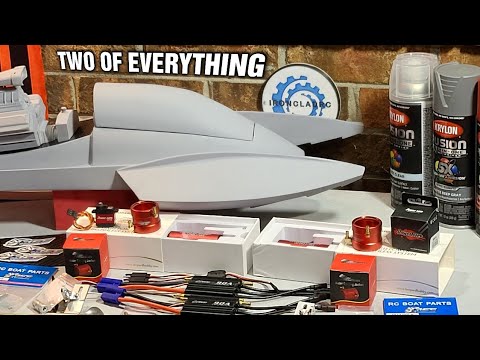 Twin Brushless Motor Rc Drag Boat Build Series Pt1: Paint, Electronics, & Hardware