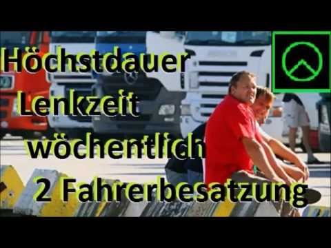 Höchstdauer Lenkzeit Doppelbesatzung