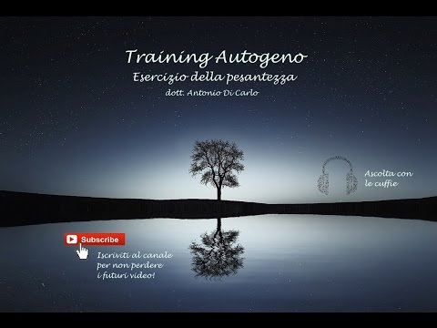 Training autogeno, esercizio della pesantezza. Voce profonda maschile!