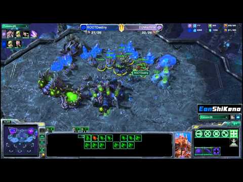 Destiny vs EGMachine ZvZ Game 1 Starcraft 2 EonShiKeno