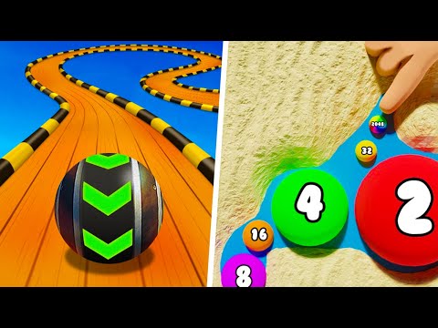 Rolling Ball 2048 vs 2048 Raiders 3D - 1⭐Max Level Gameplay