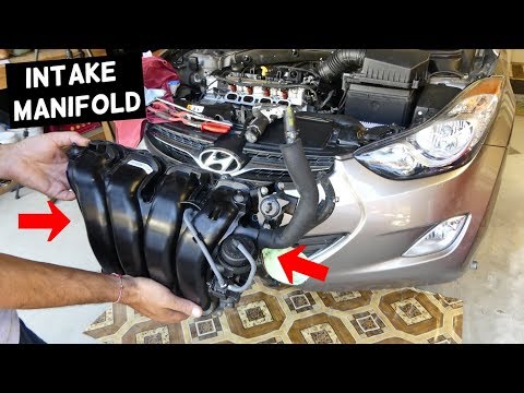 HOW TO REMOVE OR REPLACE INTAKE MANIFOLD ON HYUNDAI ELANTRA