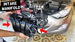 HOW TO REMOVE OR REPLACE INTAKE MANIFOLD ON HYUNDAI ELANTRA