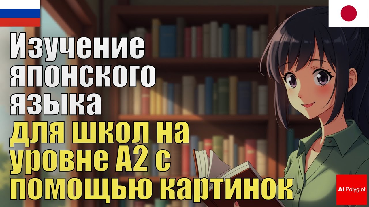 Изучайте японский язык для школы (уровень A2) с помощью картинок. | Практика аудирования | c хираган