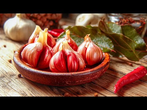 🧄 Молодой маринованный чеснок по-грузински. Чеснок на зиму