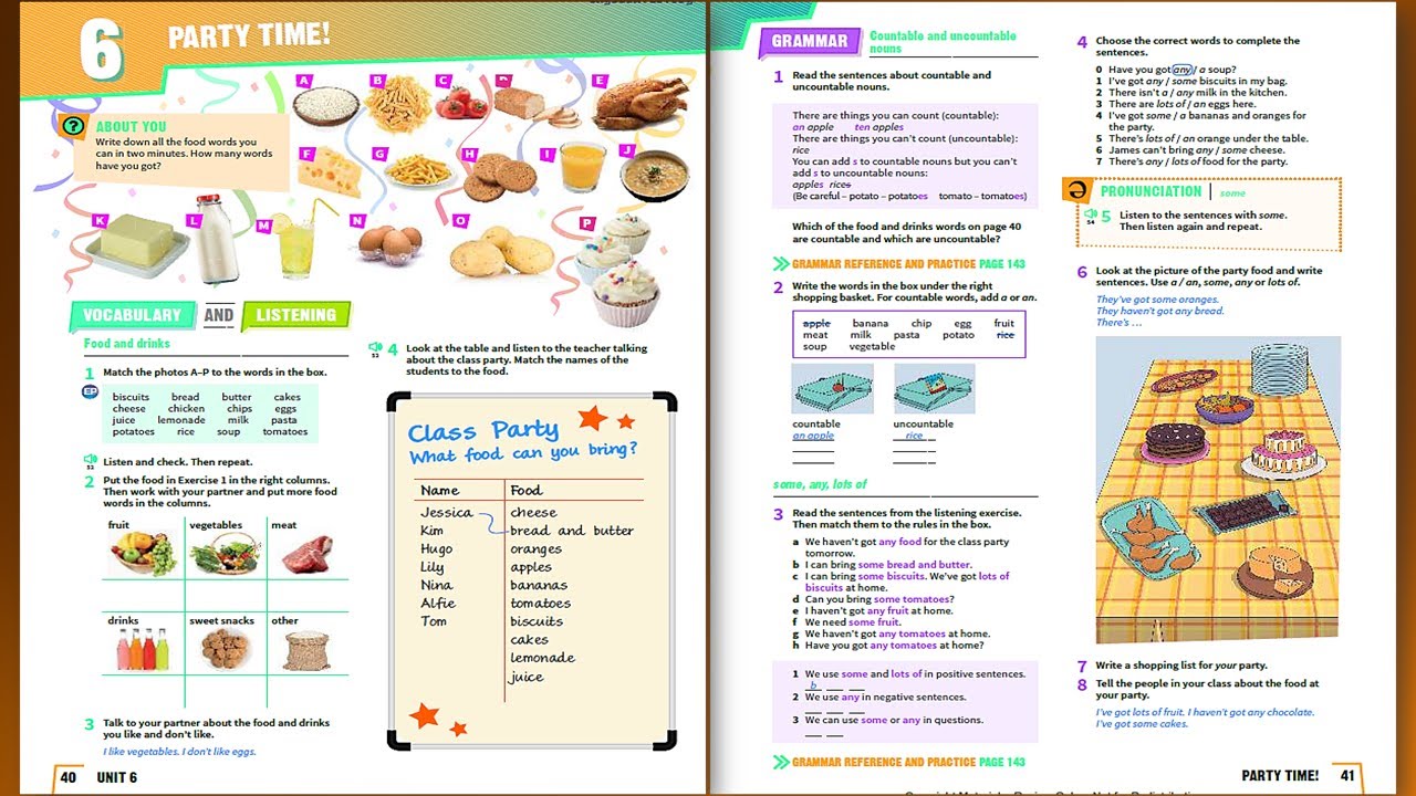 Prepare 1, 2nd Edition, Unit 6: Party Time  / English Listening Practice For Beginner Learners