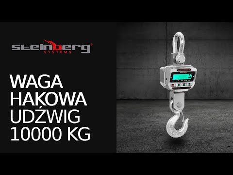 Video - Waga hakowa - 10000 kg / 2 kg - LCD - pilot