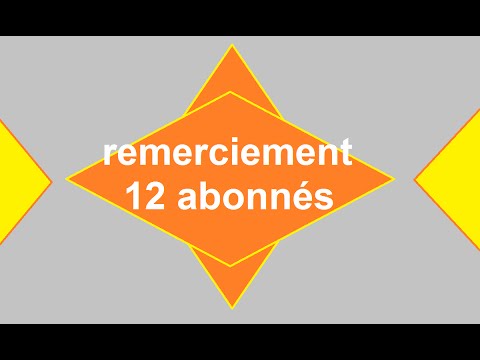 Remerciement  #12 abonnés