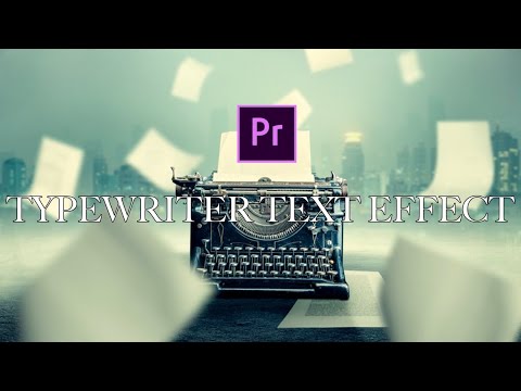 【Premiere Pro】TYPEWRITER TEXT EFFECTのやり方【リニアワイプ編】
