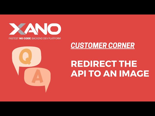 Redirect the API to an Image