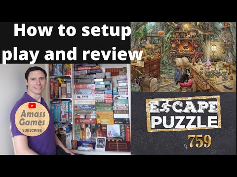 Ravensburger escape room Exit puzzle 759 How to setup play and review board game AmassGames jigsaw