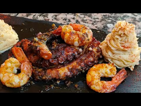 PULPO A LA PLANCHA/Cómo Preparar Pulpo a la Plancha