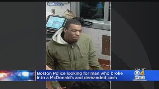 Boston Police search for McDonald's robber