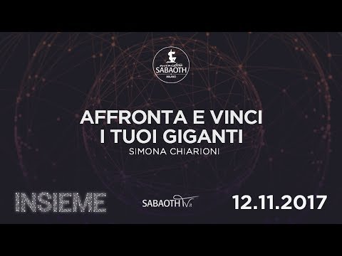 Domenica Gospel@ Firenze | Affronta e vinci i tuoi giganti - Simona Chiarioni  | 12.11.2017