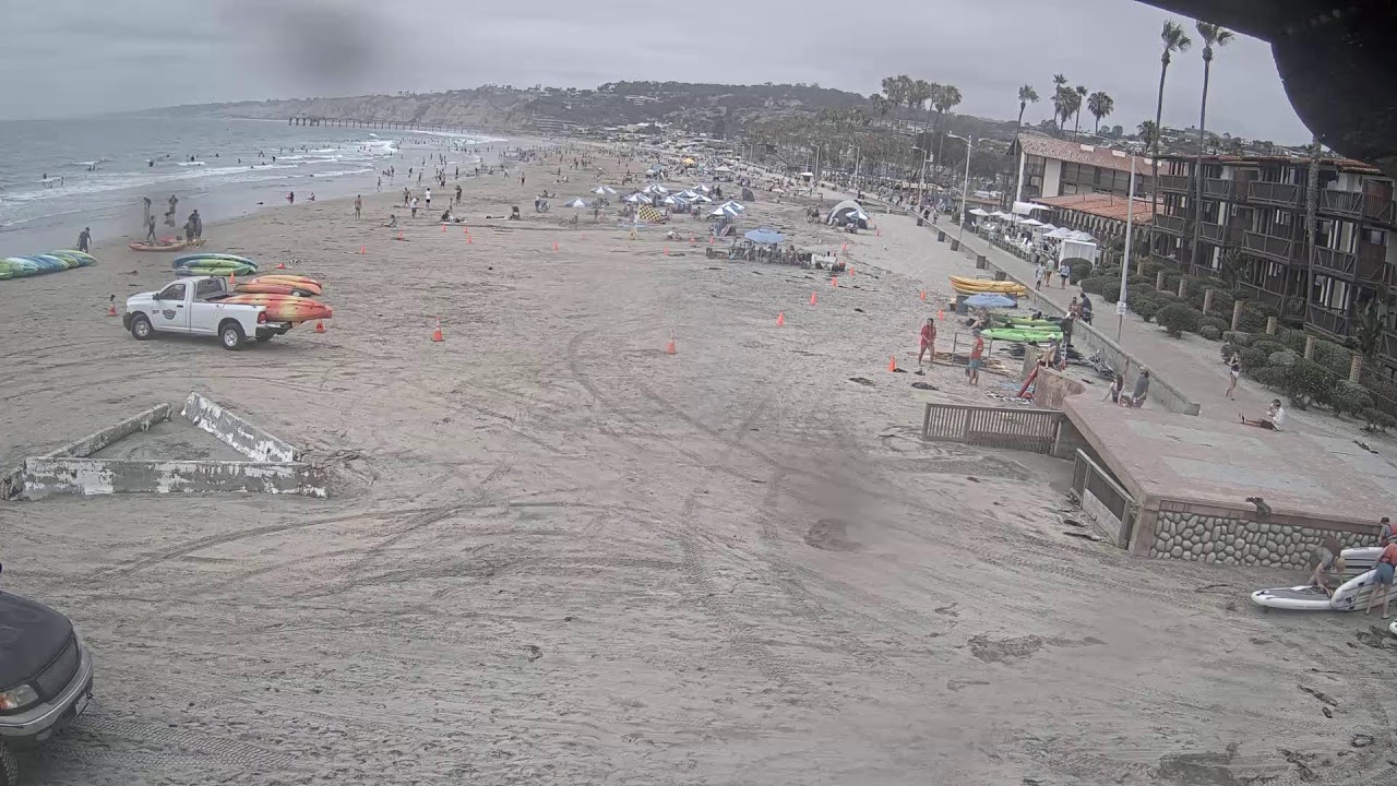 Live webcam view of La Jolla Shores Beach & Scripps Pier