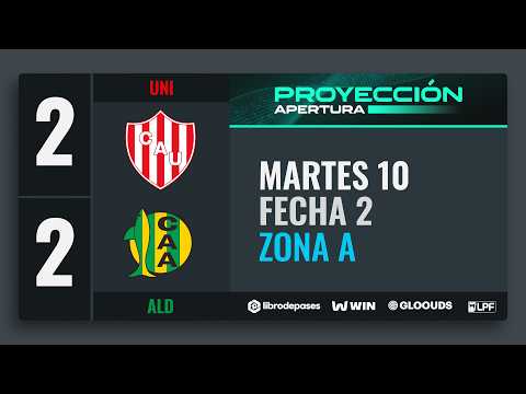 #TorneoProyección Apertura 2026 | Fecha 2 | Unión vs. Aldosivi