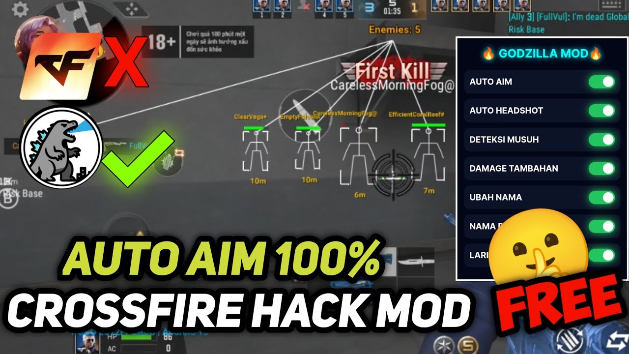 GRATIS ‼️ AUTO AIM 100% | CROSSFIRE LEGENDS MOD UPDATE TERBARU🔥