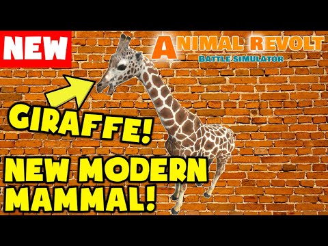 NEW MODERN MAMMALS UNIT! Giraffe vs Every Unit|Animal Revolt Battle Simulator JUST BATTLE Series