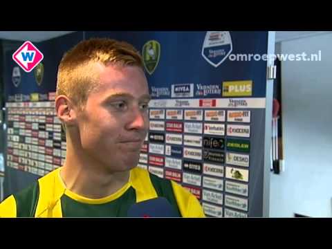 ADO-speler Mike van Duinen na afloop van de wedstrijd ADO - Feyenoord