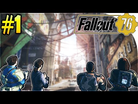 FALLOUT 76 GAMEPLAY PART 1 - Vault 76 , Multiplayer Base , Chasing THE MOTHMAN ...