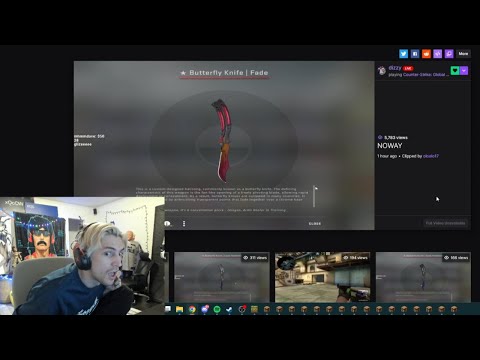 xQc reacts to Dizzy getting 2 knives back to back