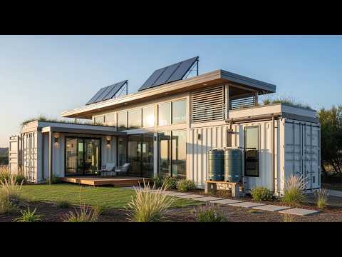♻️ Sustainable Container Home: Maximizing Efficiency in a Small Footprint! 🏡✨