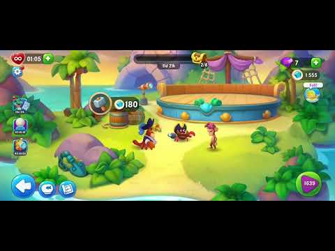 Fishdom gameplay Captain Lobsterson