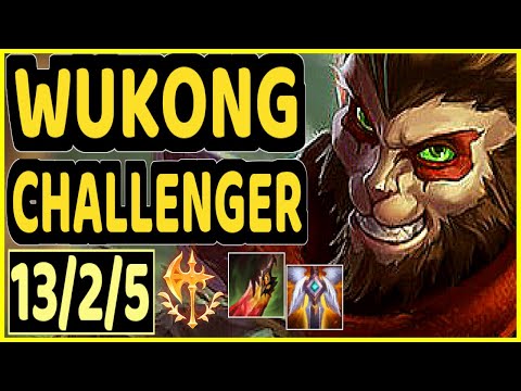 WERLYB (WUKONG) - 13/2/5 KDA CHALLENGER GAMEPLAY - EUW